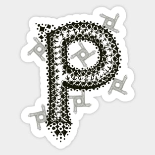 Color Me P Sticker